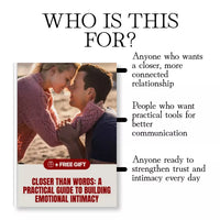 Closer Than Words: A Practical Guide to Building Emotional Intimacy | Relationship eBook, Couples Guide, Digital Download for Communication & Connection