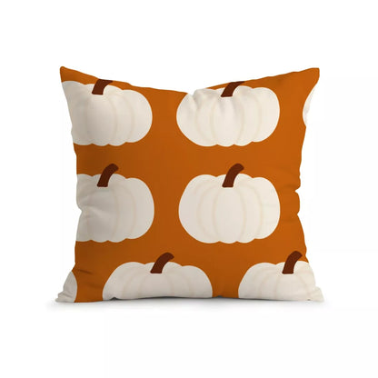 Cozy Autumn Pumpkin Throw Pillow Cover – 18x18in Fall Decor Cushion Case