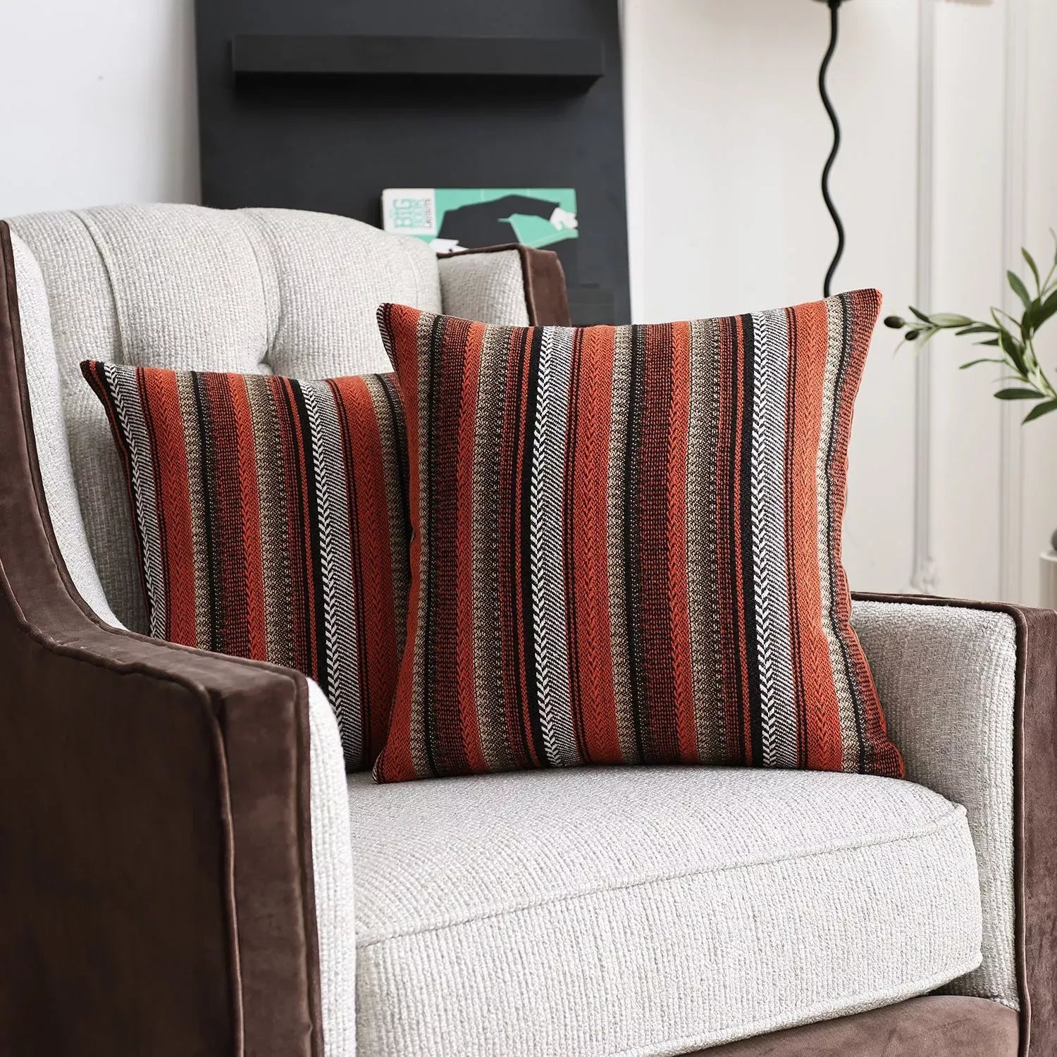 Bohemian Striped Woven Pillow Cover – Stylish Home Decor - DSARD