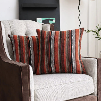 Bohemian Striped Woven Pillow Cover – Stylish Home Decor