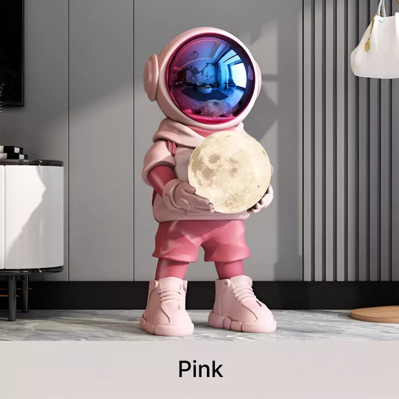 Luxury Astronaut Resin Sculpture with Sound and Light