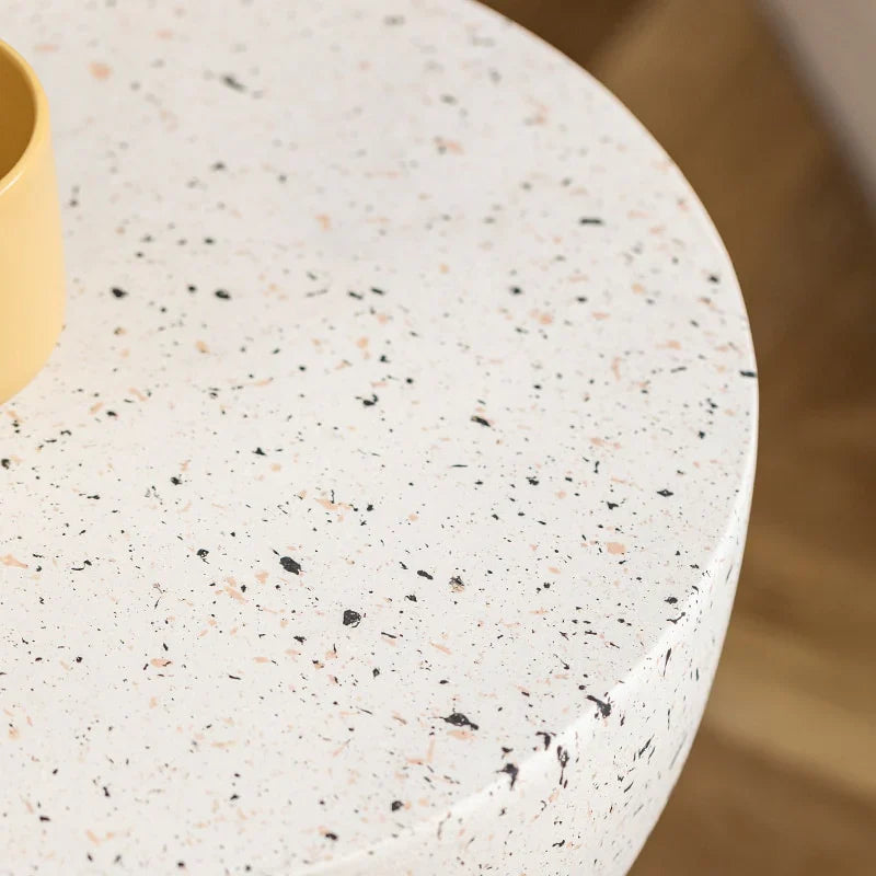 Nordic Round Coffee Table – Scandinavian Minimalist Living Room
