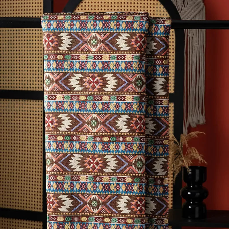 148x100cm Geometric Jacquard Fabric – Stylish DIY Home Decor - DSARD