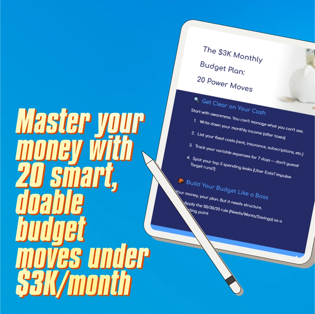 The $3K Monthly Budget Plan: 20 Power Moves | How to Budget $3000 a Month | Budget Checklist for Smart Spending