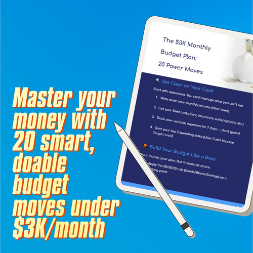 The $3K Monthly Budget Plan: 20 Power Moves | How to Budget $3000 a Month | Budget Checklist for Smart Spending