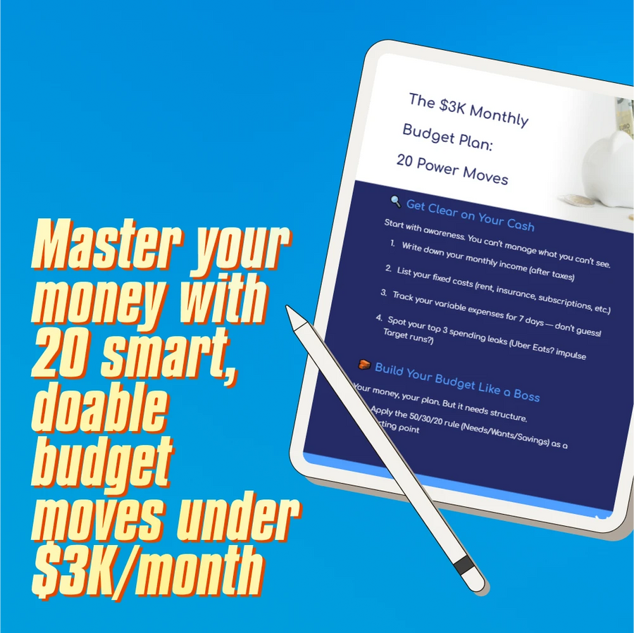 The $3K Monthly Budget Plan: 20 Power Moves | How to Budget $3000 a Month | Budget Checklist for Smart Spending