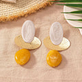 Minimalist Ocean Wave Acrylic Dangle Earrings