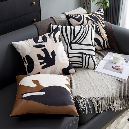Modern Geometric Pattern Throw Pillow Cover 18×18 Inch Decorative Cushion Case