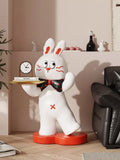 Creative Rabbit Statue Tray Rack - DSARD