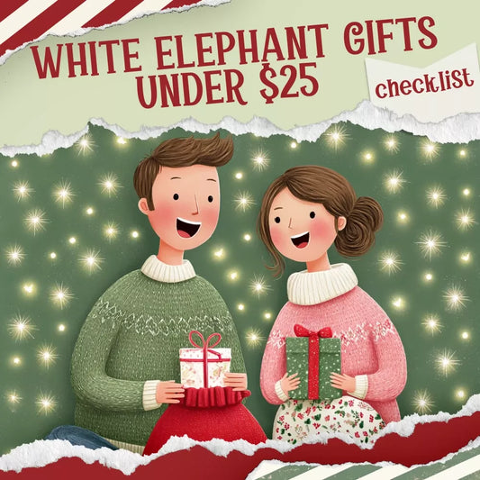 12 Hilarious and Clever White Elephant Gifts Under $25 | Printable Checklist & Gift Ideas Guide | Funny Gag Gift List for Easy Holiday Swaps | what are good white elephant gifts under $25 - DSARD