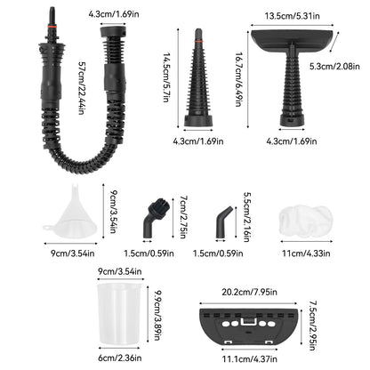 Powerful 1050W Handheld Steam Cleaner for Home & Car Deep Cleaning