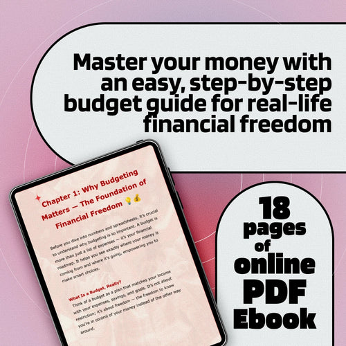 Budget Bootcamp: Your Step-by-Step Guide to Starting a Budget from Scratch | Digital eBook on How to Start a Budget from Scratch