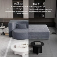 78″ Convertible Folding Sofa Bed – Queen Floor Couch & Sleeper Loveseat - DSARD