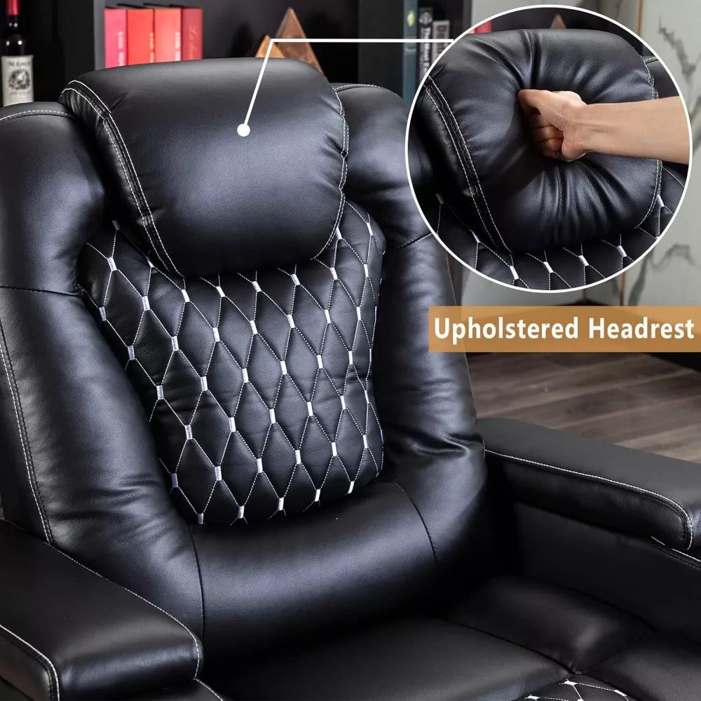 Power Recliner Chair with USB Ports, Cup Holders & Hidden Storage - DSARD