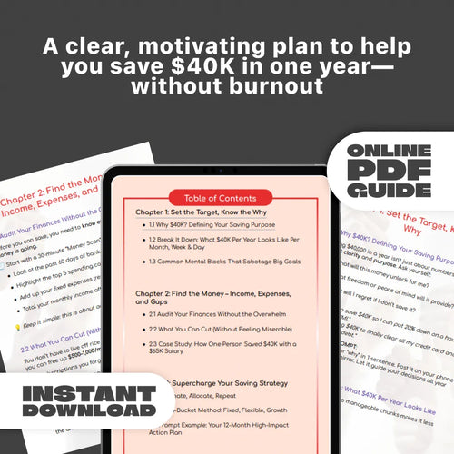 The $40K Year: Your Step-by-Step Plan to Save Big, Fast, and Smart