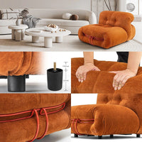 Modern Morocco Velvet Sofa Chair - DSARD