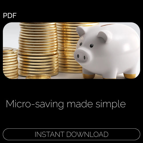 Mastering Micro-Saving Discipline | Building Micro-Saving Discipline Guide | Financial Habits eBook for Small Daily Savings | Digital Download