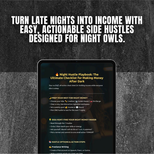 The Ultimate Checklist for Making Money After Dark