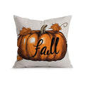 Cozy Autumn Pumpkin Throw Pillow Cover – 18x18in Fall Decor Cushion Case - DSARD