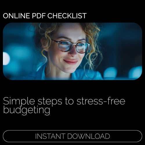Your No-Stress Starter Checklist for Budgeting Like a Boss | Printable PDF | How to Budget for Beginners | Simple Money Planner & Financial Organizer