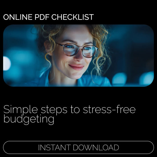 Your No-Stress Starter Checklist for Budgeting Like a Boss | Printable PDF | How to Budget for Beginners | Simple Money Planner & Financial Organizer