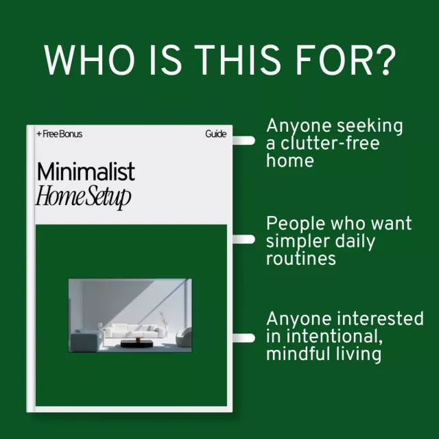 Minimalist Home Setup Guide: Digital Download eBook for Decluttering, Smart Space Planning, and Lifestyle Optimization