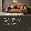 When the Room Feels Like It’s Exploding | Printable Checklist for Calm Spaces | Digital Download Guide for Overwhelmed Minds | what to do when rooms feel chaotic