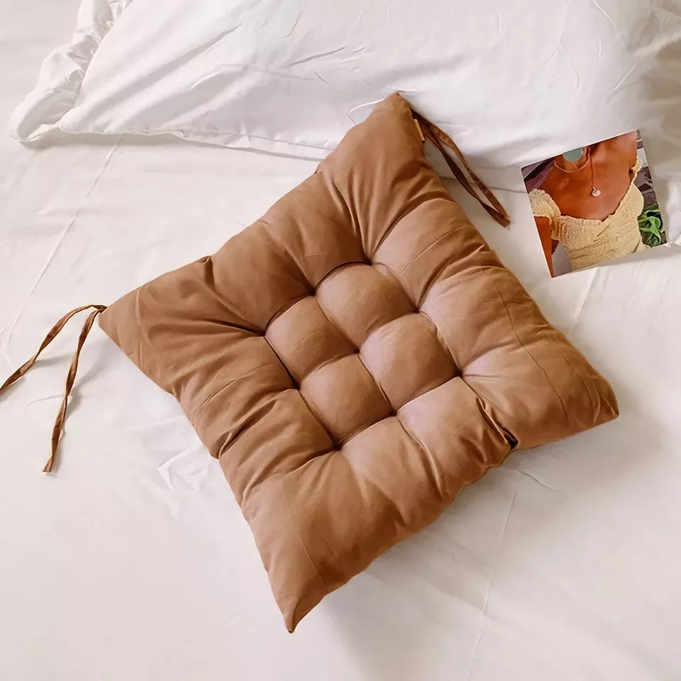 Soft Square Chair Cushion – Comfortable Seat & Backrest Pads for Home & Office