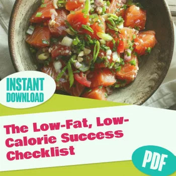 The Low-Fat, Low-Calorie Success Checklist | Digital Diet Guide & Printable Wellness Planner for Healthy Eating