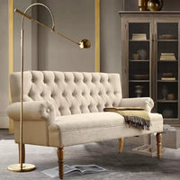 Elegant Warm Beige Two-Seater Sofa - DSARD - DSARD