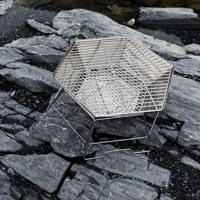 DSARD Portable Stainless Steel Hexagonal BBQ Grill - DSARD