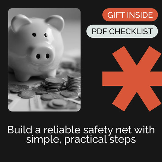 The “Catch Me If I Fall” Checklist | Emergency Fund Planner, Financial Safety Net Guide, Digital Download Budgeting & Money Management Checklist