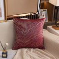 Luxury Gold Jacquard Throw Pillow Cover 18×18 – Elegant Textured Cushion Case