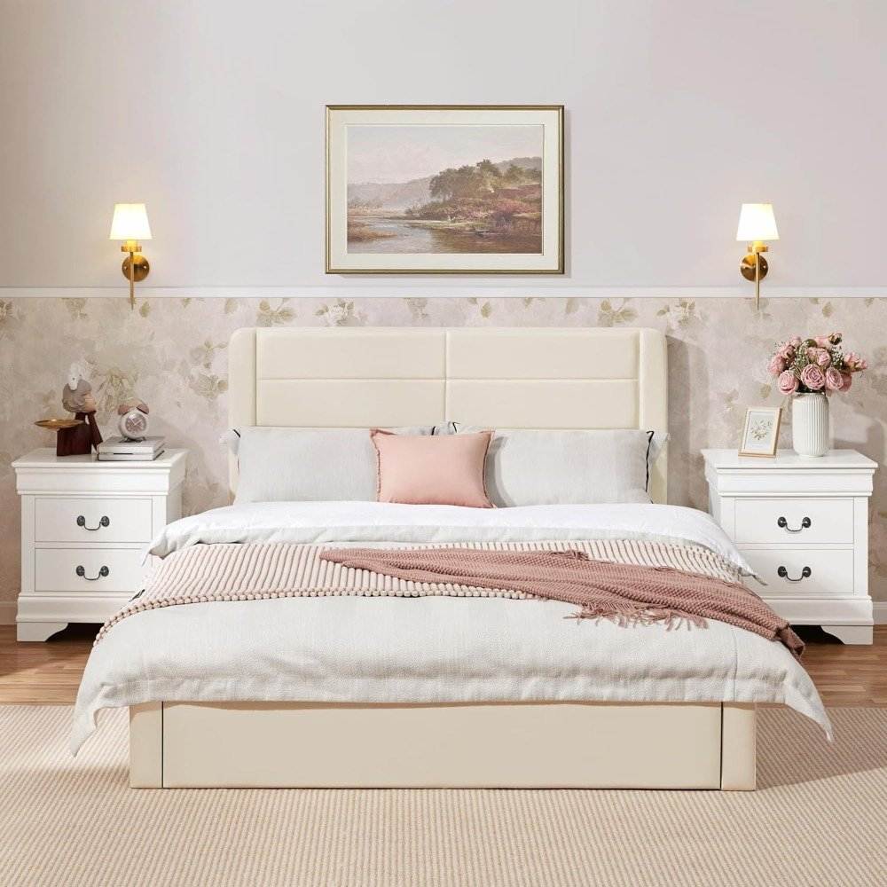 Fully Assembled 2-Drawer Wooden Premium Nightstands Set