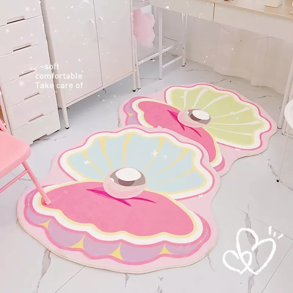 Soft Pink Shell Carpet for Bedroom and Bathroom