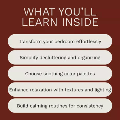 How to Create a Calming Bedroom Sanctuary – eBook Guide to Relaxing Bedroom Design, Decluttering Tips, Soothing Color Palettes, Lighting & Aromatherapy Ideas for a Peaceful Sleep Space