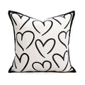 Bohemian Black & White Jacquard Pillow Cover - DSARD