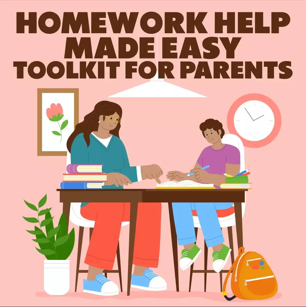 Homework Help Made Easy Toolkit for Parents – Printable Guide for Creating Study Habits, Homework Strategies & Independent Learning
