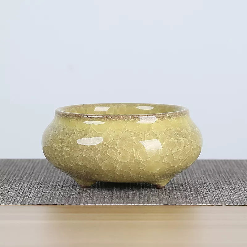 Mini Ceramic Flower Pots for Succulents, Bonsai & Juicy Plants