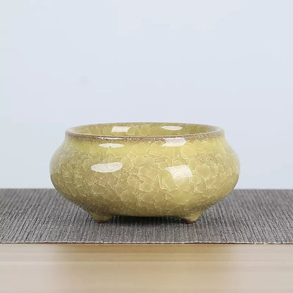 Mini Ceramic Flower Pots for Succulents, Bonsai & Juicy Plants