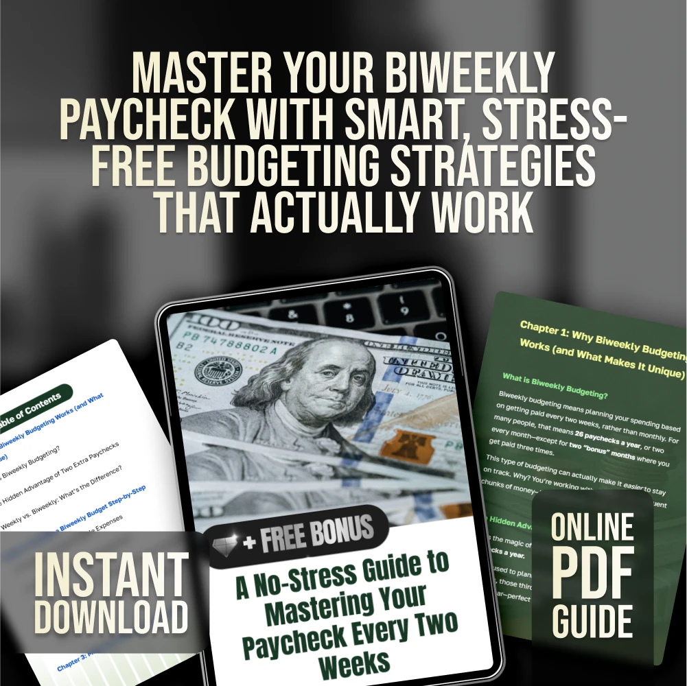 A No-Stress Guide to Mastering Your Paycheck Every Two Weeks | How to Budget Biweekly Paychecks | Digital Budgeting Guide