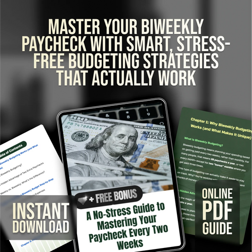 A No-Stress Guide to Mastering Your Paycheck Every Two Weeks | How to Budget Biweekly Paychecks | Digital Budgeting Guide