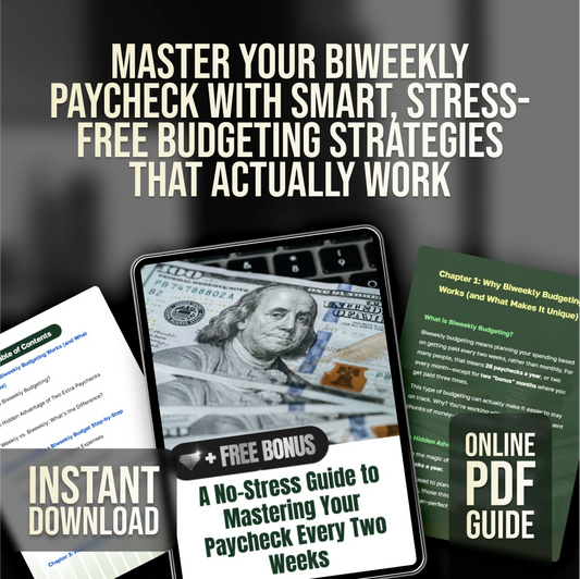 A No-Stress Guide to Mastering Your Paycheck Every Two Weeks | How to Budget Biweekly Paychecks | Digital Budgeting Guide