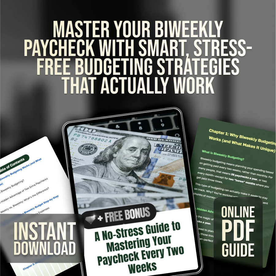 A No-Stress Guide to Mastering Your Paycheck Every Two Weeks | How to Budget Biweekly Paychecks | Digital Budgeting Guide