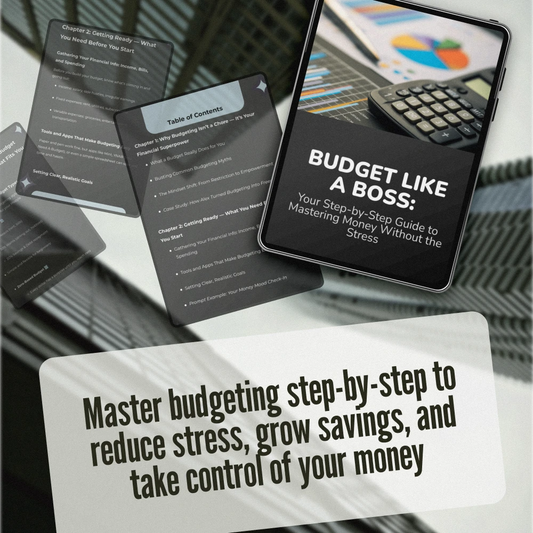 Budget Like a Boss: Your Step-by-Step Guide to Mastering Money Without the Stress | How to Make a Budget Plan eBook | Digital Download PDF Guide