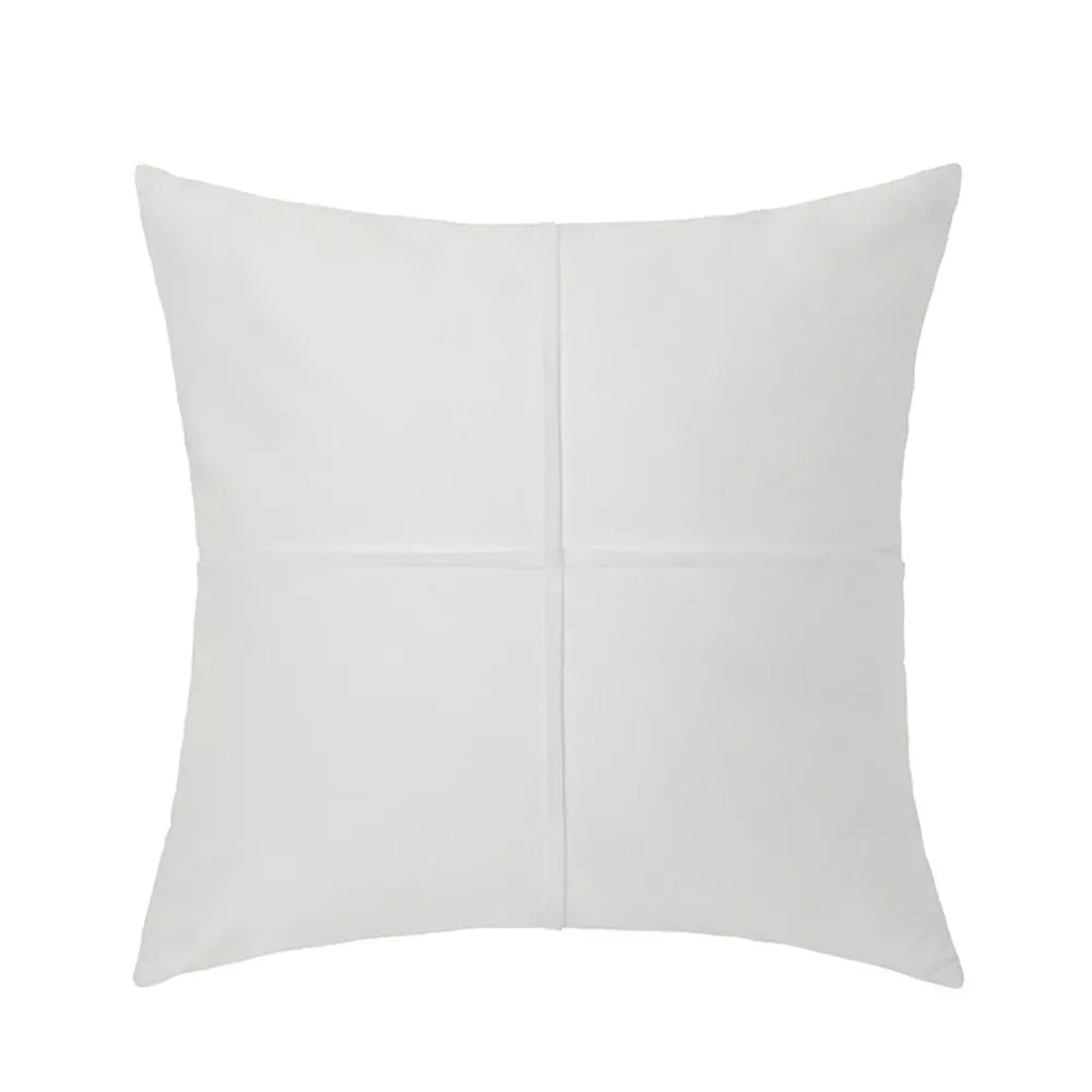 Faux Suede Cross Stitch Decorative Throw Pillow Cover for Sofa, Bed & Couch - DSARD