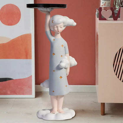 Nordic Creative Girl Tray Sculpture - DSARD