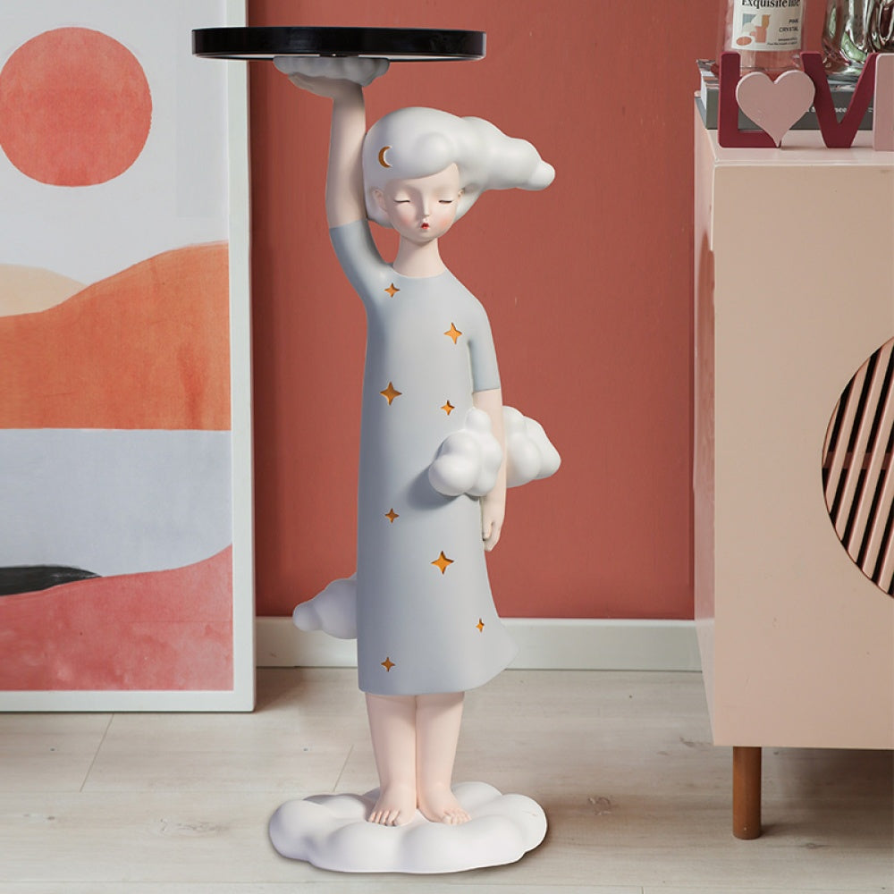 Nordic Creative Girl Tray Sculpture - DSARD
