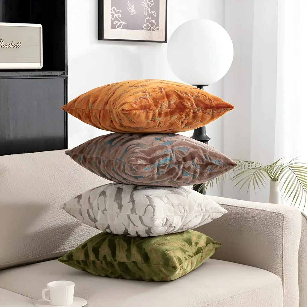Luxury Tiger Velvet Throw Pillow Cover