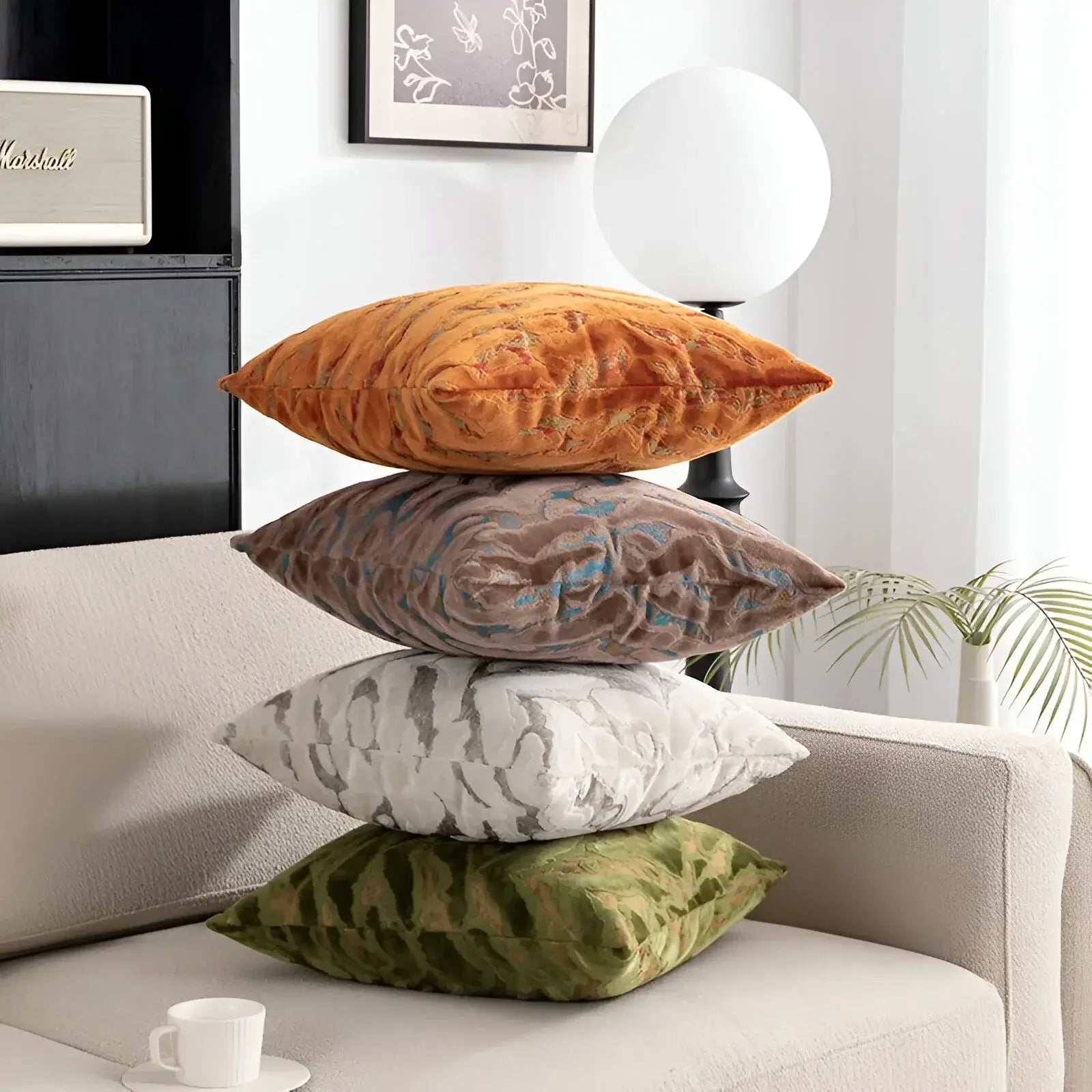 Luxury Tiger Velvet Throw Pillow Cover